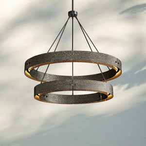 Veuvery 2-Tier Round Chandelier 60"-chandeliers for dining room,chandeliers for stairways,chandeliers for foyer,chandeliers for bedrooms,chandeliers for kitchen,chandeliers for living room-Bronze-Arialamps