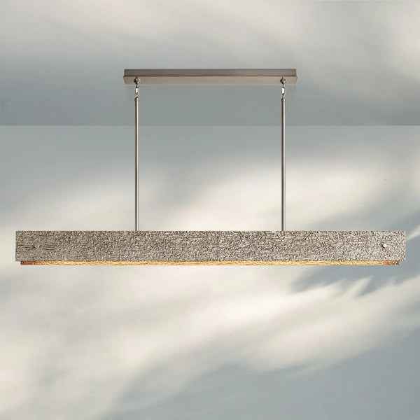 Veuvery Linear Chandelier 54" 72"-chandeliers for dining room,chandeliers for stairways,chandeliers for foyer,chandeliers for bedrooms,chandeliers for kitchen,chandeliers for living room-72''-Pewter-Arialamps