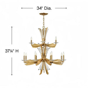 Vida Medium Multi Tier Chandelier - Arialamps