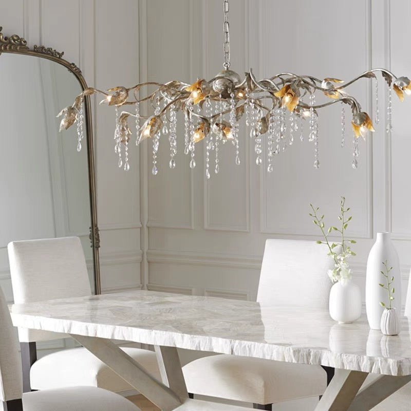 Viticcia Rectangular Chandelier 52" 61" 71"-Lighting-71"-Arialamps