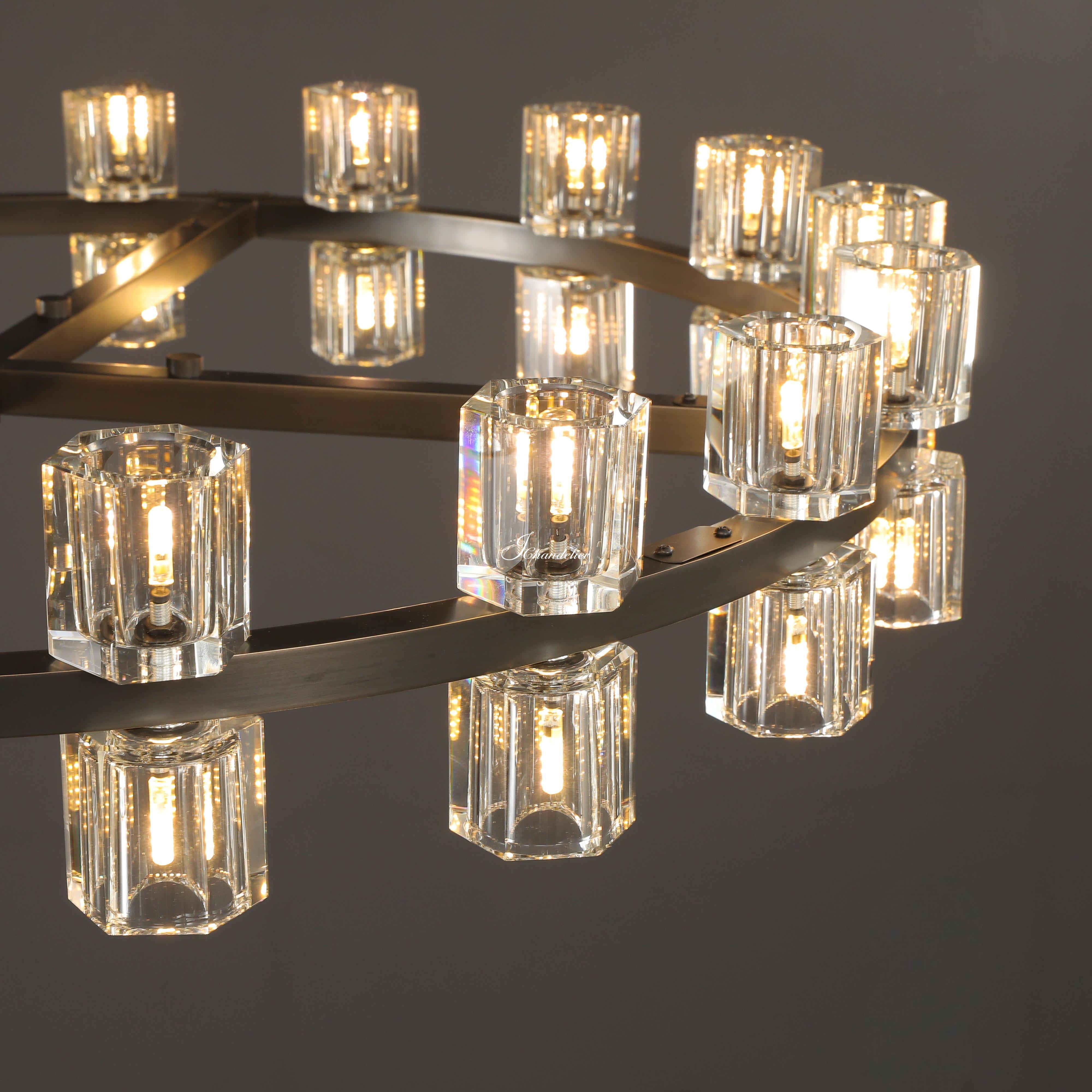 Arcachen Crystal Round Chandelier 36", 48"