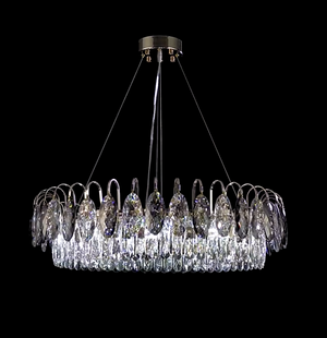 Luxurious K9 Crystal Chandelier Modern Ceiling Light Fixtures Set for Living Room/Dining Room