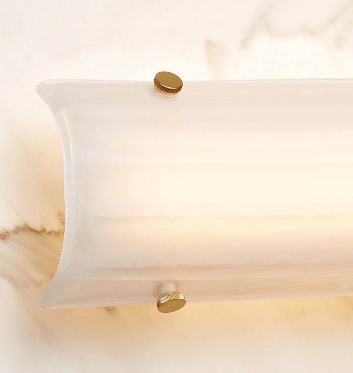 Willamette 28″ LED Clear Fluted Glass Wall Sconce