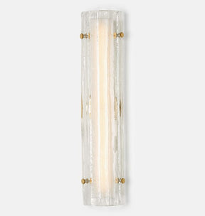 Willamette 28″ LED Clear Fluted Glass Wall Sconce