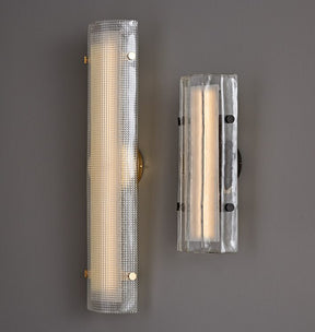 Willamette 28″ LED Clear Fluted Glass Wall Sconce