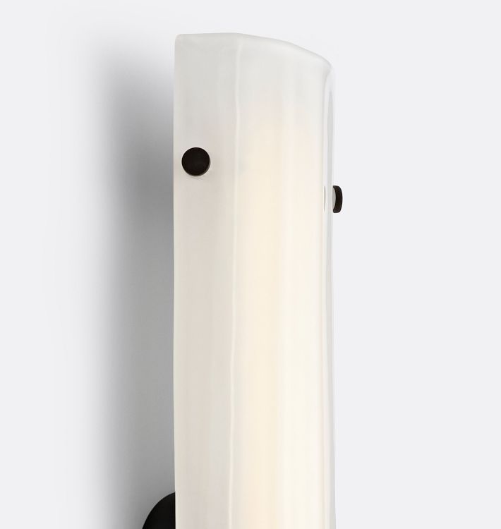 Willamette 28″ LED Clear Fluted Glass Wall Sconce