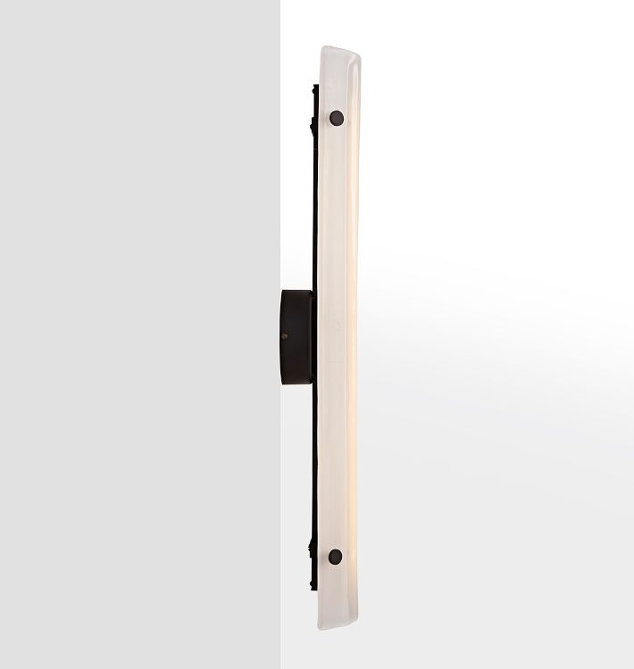 Willamette 28″ LED Clear Fluted Glass Wall Sconce
