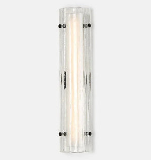 Willamette Glass Wall Sconce 28" - Arialamps