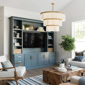 Windham Alabaster 3 Tier Chandelier-chandelier-Arialamps