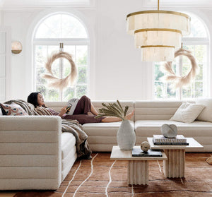 Windham Alabaster 3 Tier Chandelier-chandelier-Arialamps