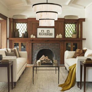 Windham Alabaster 3 Tier Chandelier-chandelier-Arialamps