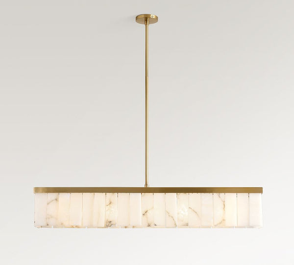 Windham Alabaster Linear Chandelier (49")