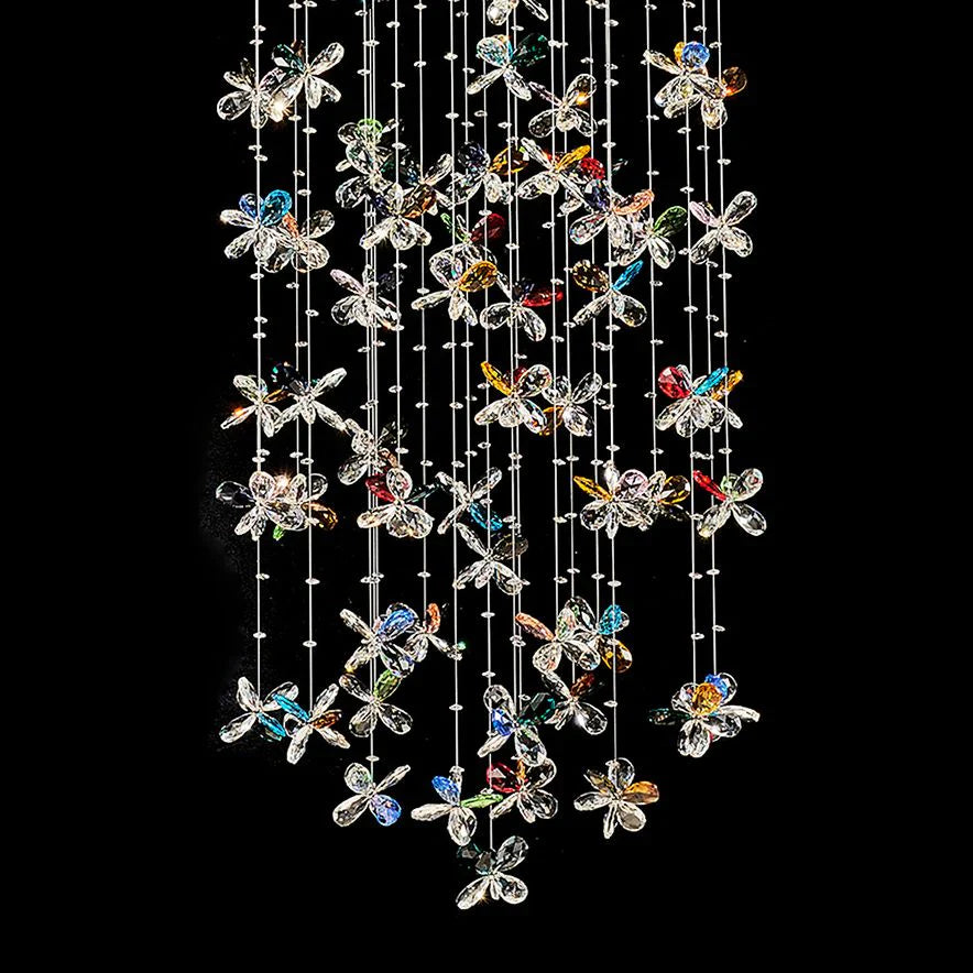 Wings of Color 25 1/2"W Multi-Color K9 Crystals Chandelier