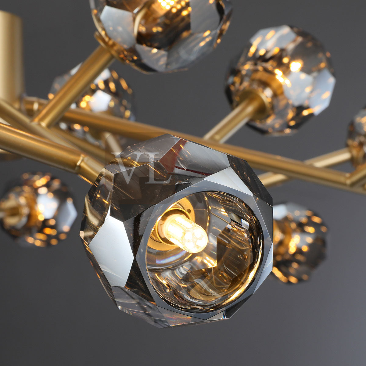 Chandeliers Sample (Bolura Crystal Ball Round Chandelier)